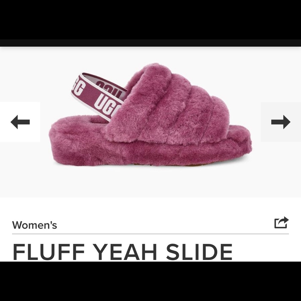 Women's UGG FLUFF YEAH SLIDE ( Used 3X ) Size: 7